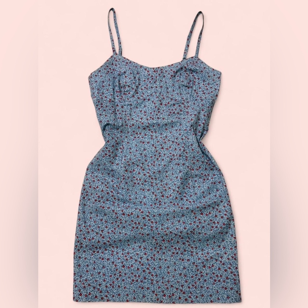 Floral Blue Dress
